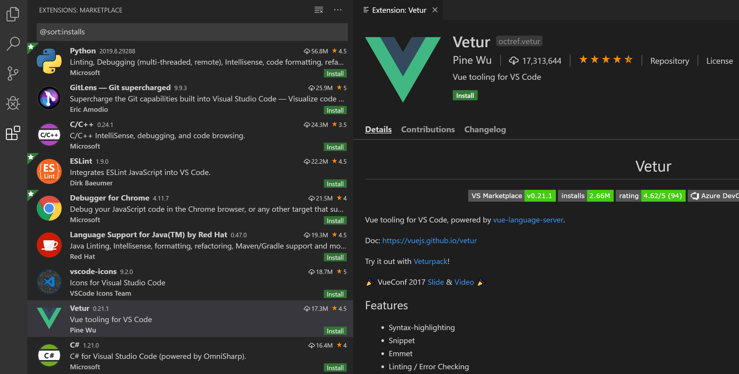 Must use VS Code Extensions